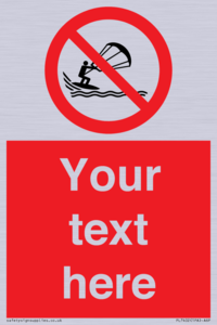 Custom No kite surfing